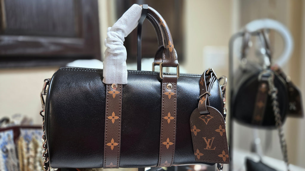 Genuine Leather Barrel Shoulder & Crossbody Bag