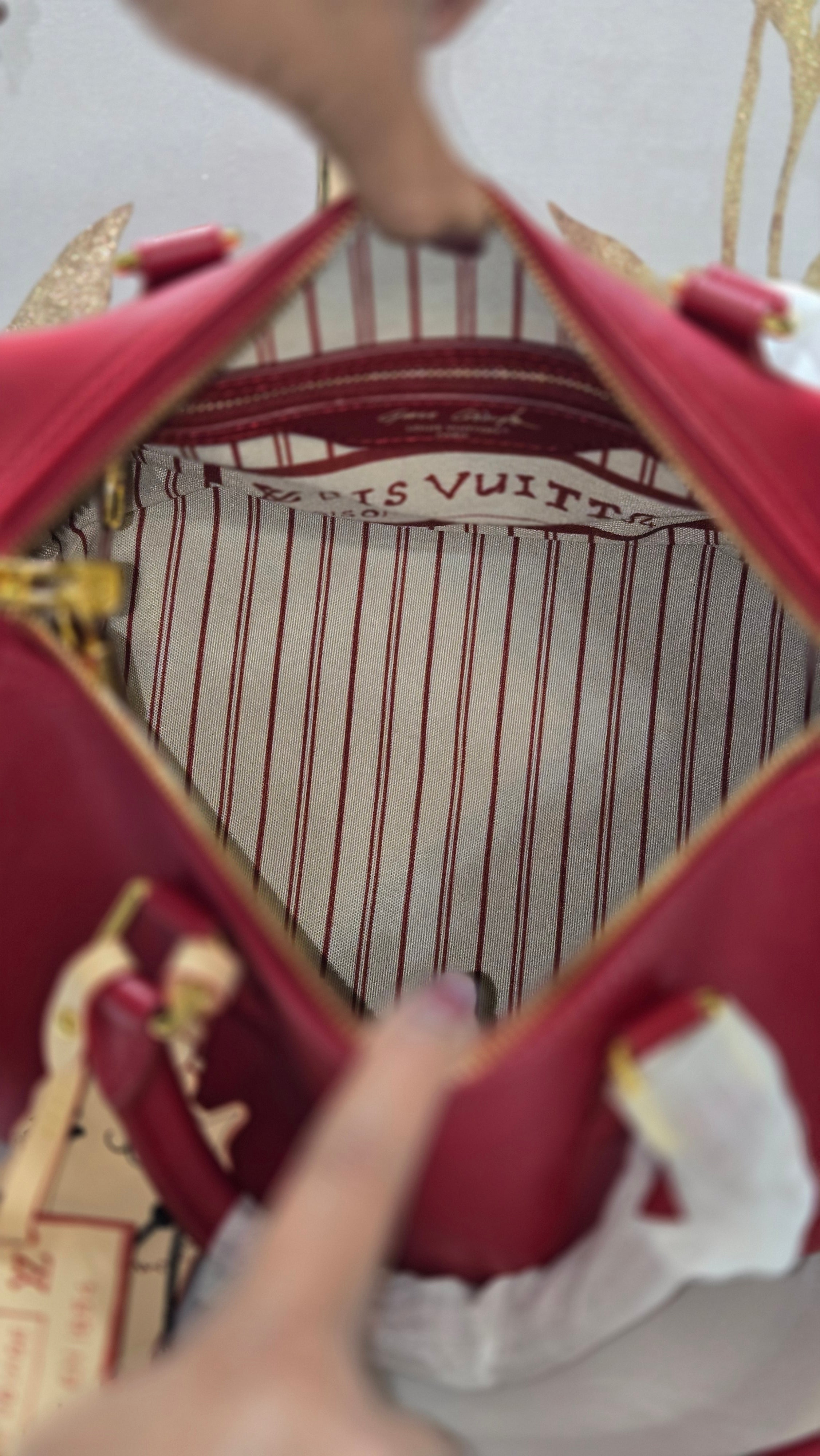 Wine Red Luxe Dome Satchel – Luxury-Inspired with Gold Hardware