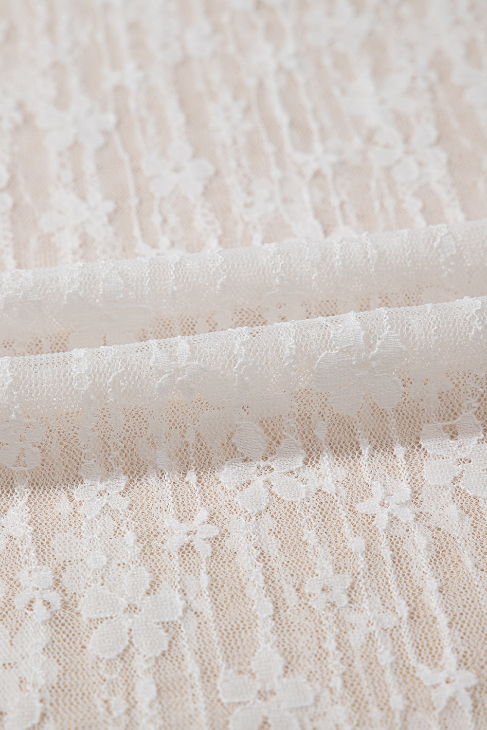 Floral Sheer Lace Long Sleeve Top