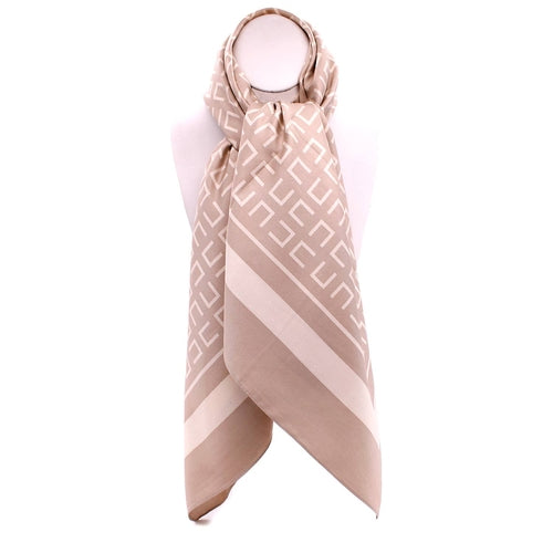 LUXURY DESIGNER PRINT SILK SCARF