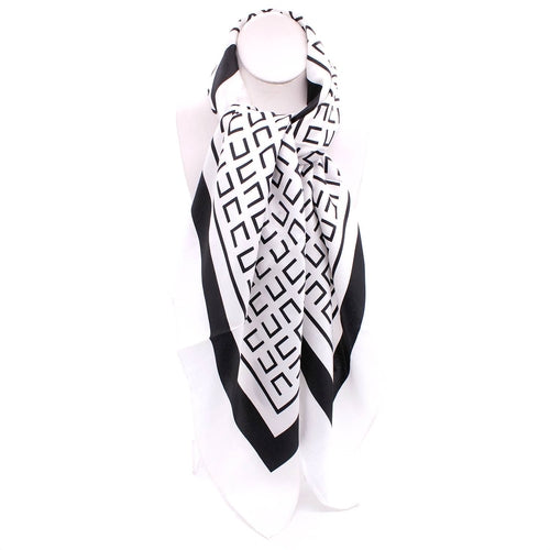 LUXURY DESIGNER PRINT SILK SCARF