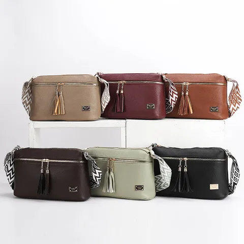 Women’s Casual Crossbody Bag with Wide Strap