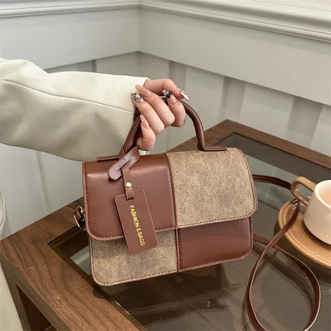 Small Crossbody Bag for Women – Mini Top Handle Purse, Lightweight Everyday Handbag